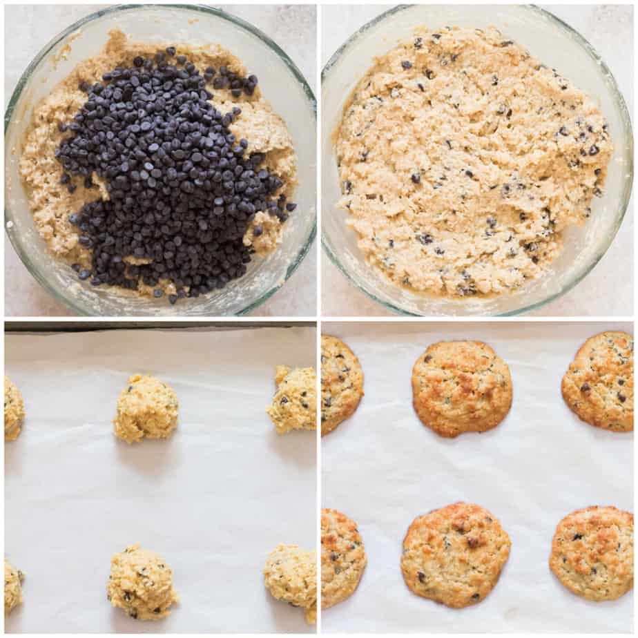 step by step picture collage of Ranger cookies