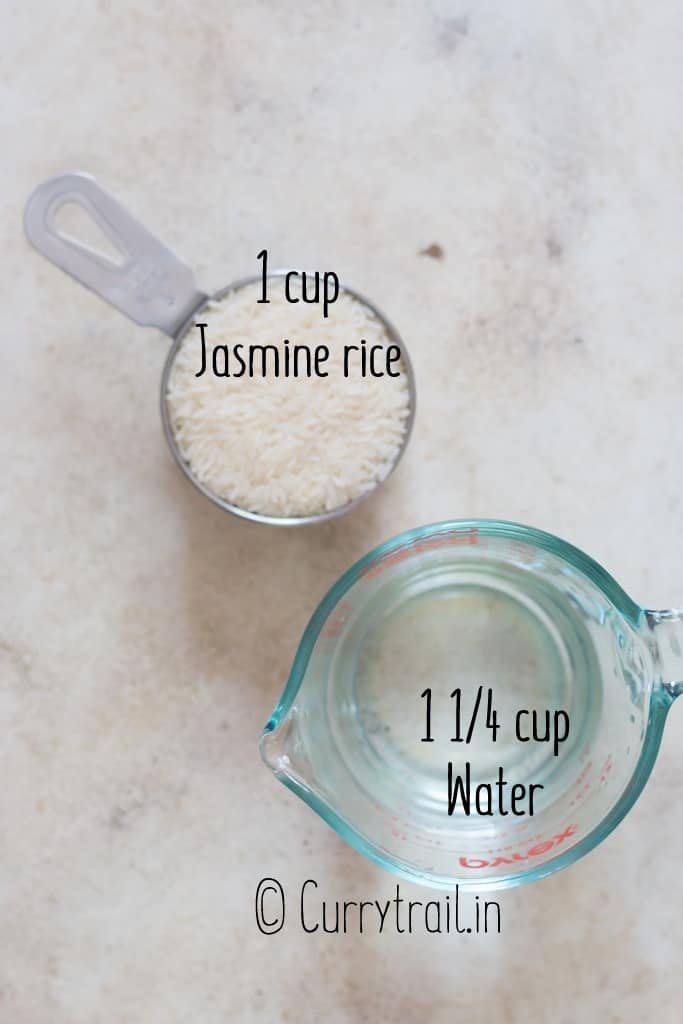 ingredients needed to cook jasmine rice