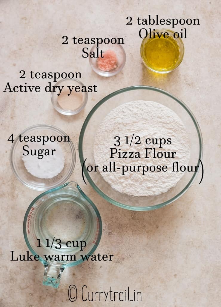 food processor pizza dough ingredients