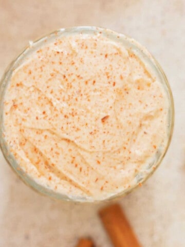 cinnamon butter in a jar