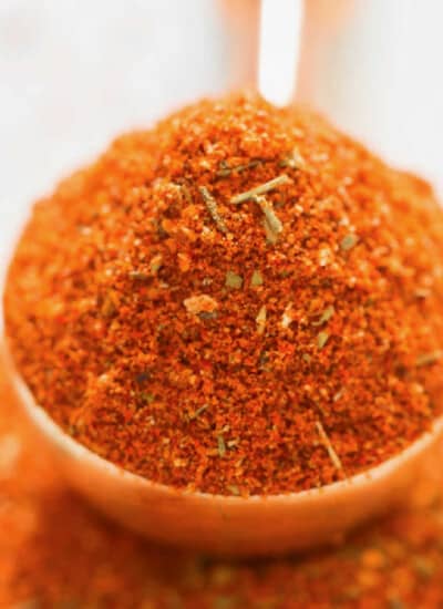 easy cajun spice mix in spoon