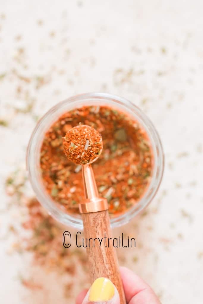 spoonful of creole seasoning