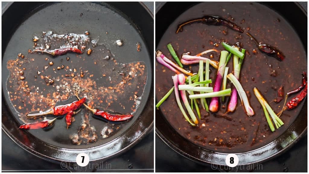 making sauce for tofu.