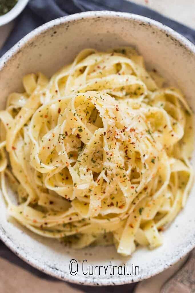 noodles with butte sauce