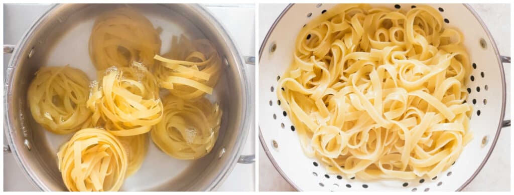 cooking pasta for buttered noodles
