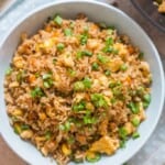 Japanese fried rice in bowl