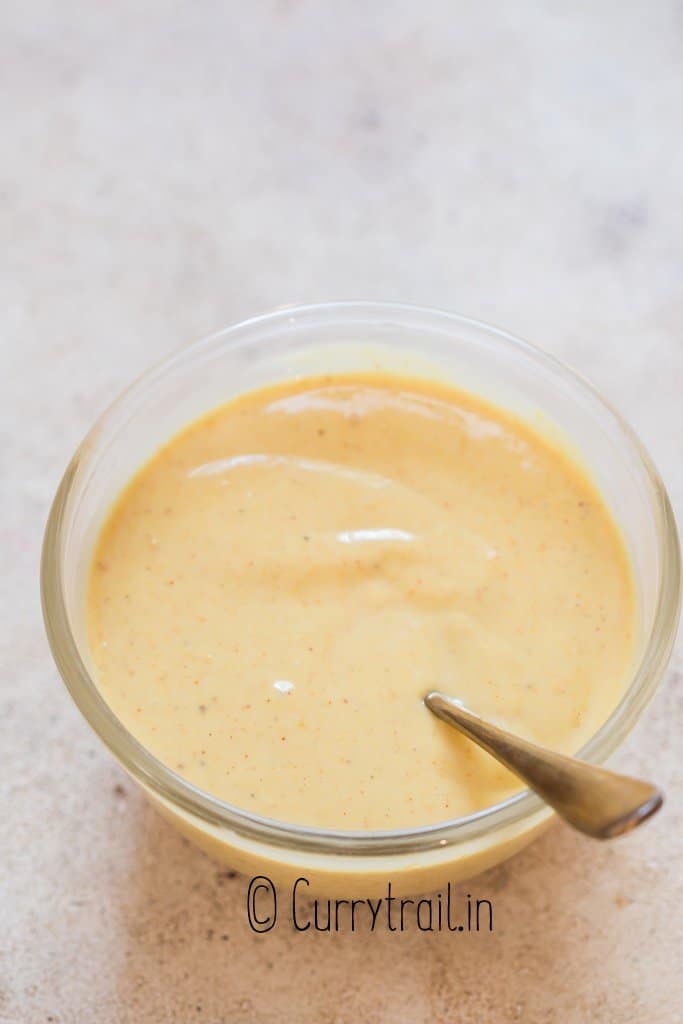 creamy mustard sauce with honey