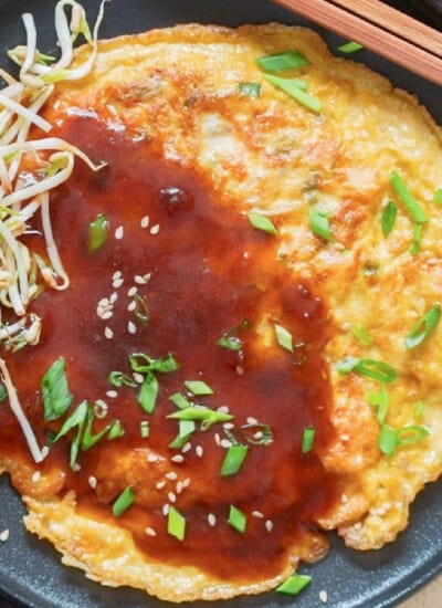 egg foo young with gravy sauce