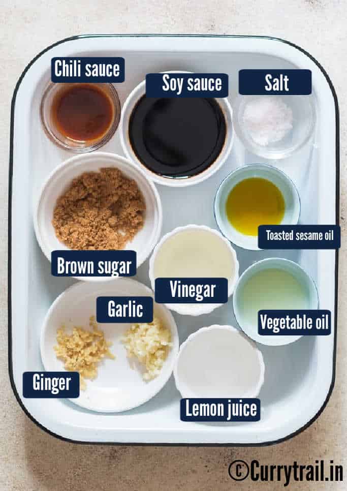 all ingredients for Asian salad dressing