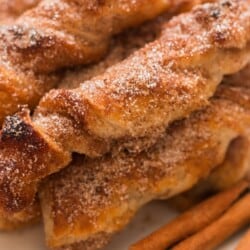 cinnamon sugar dusted cinnamon twists