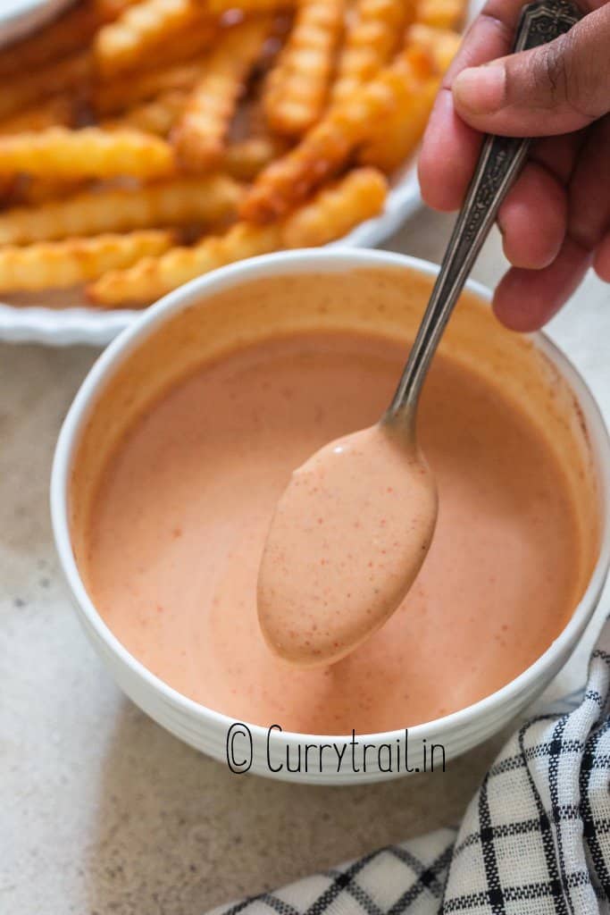 mayonnaise based sauce for French fries