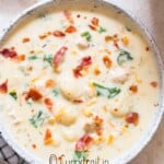 creamy gnocchi soup with chicken and bacon