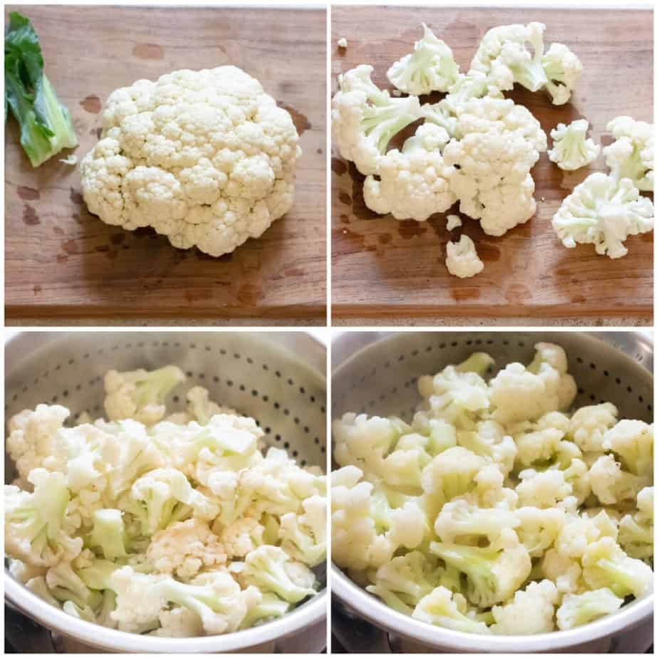 cooking cauliflower for mashed cauliflower