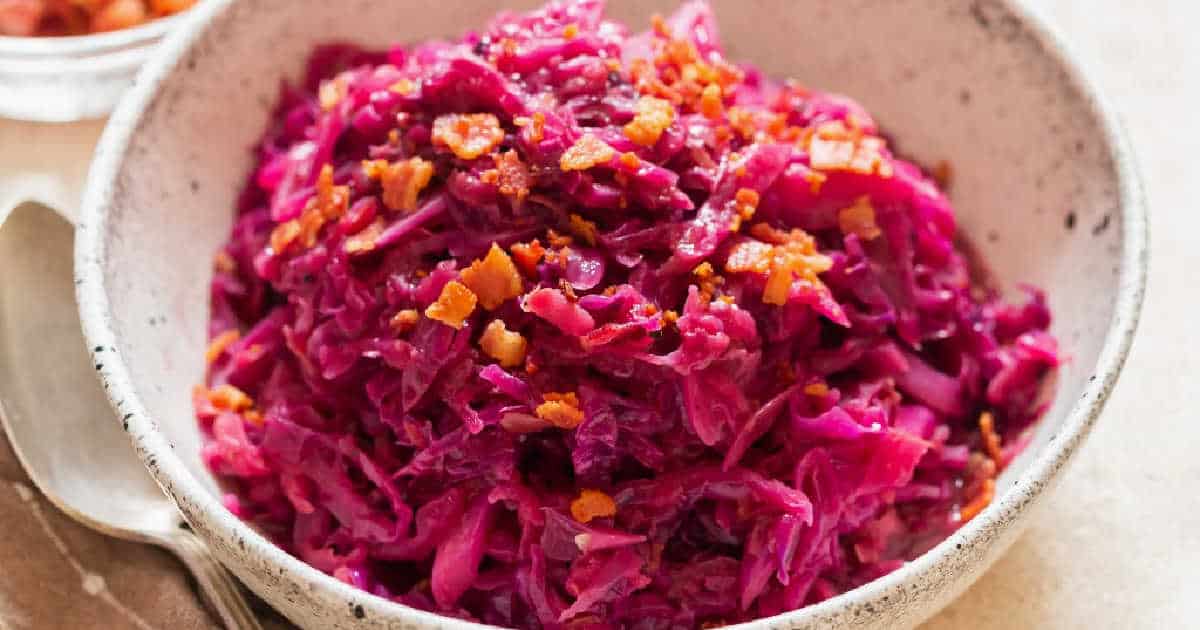Braised Red Cabbage With Apples Curry Trail