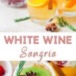 White wine sangria with text