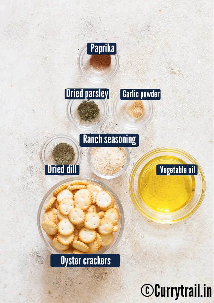 all ingredients for ranch oyster crackers