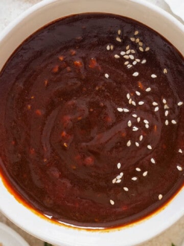 deep red Korean chili sauce