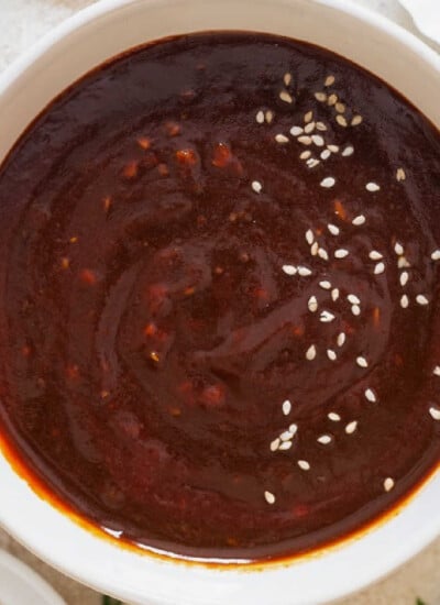 deep red Korean chili sauce