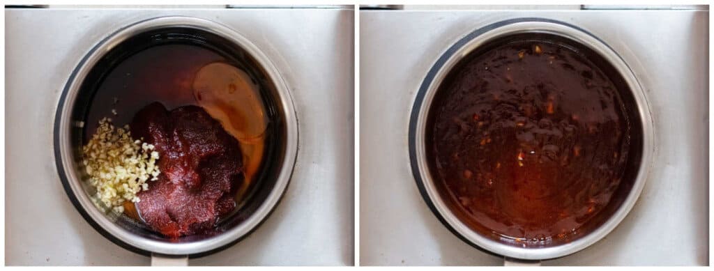 making of gochujang sauce