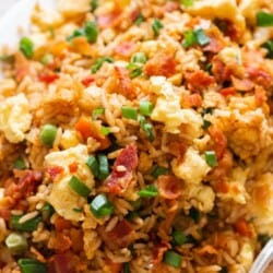 egg bacon fried rice