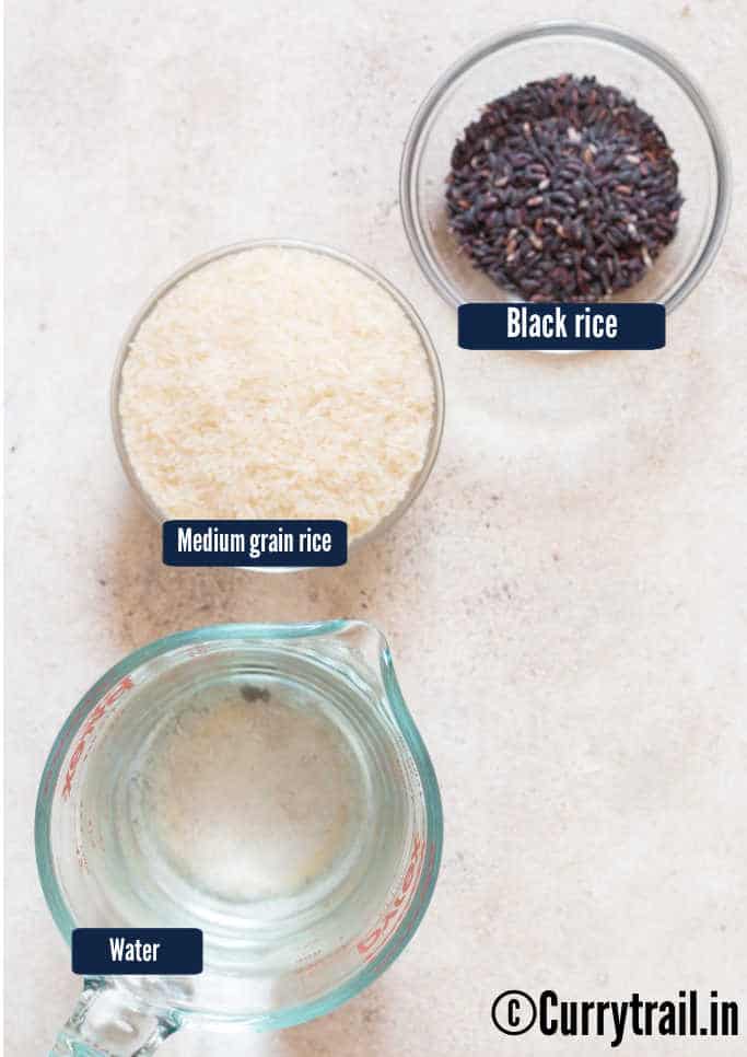 ingredients for purple rice