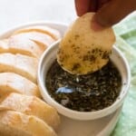 bread dipped in oil