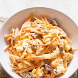 carrot salad with creamy dressing