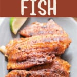 grilled tilapia with text