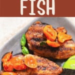 grilled tilapia with text