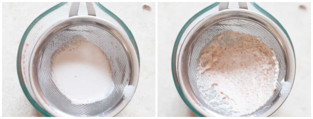 extracting rice milk for drink