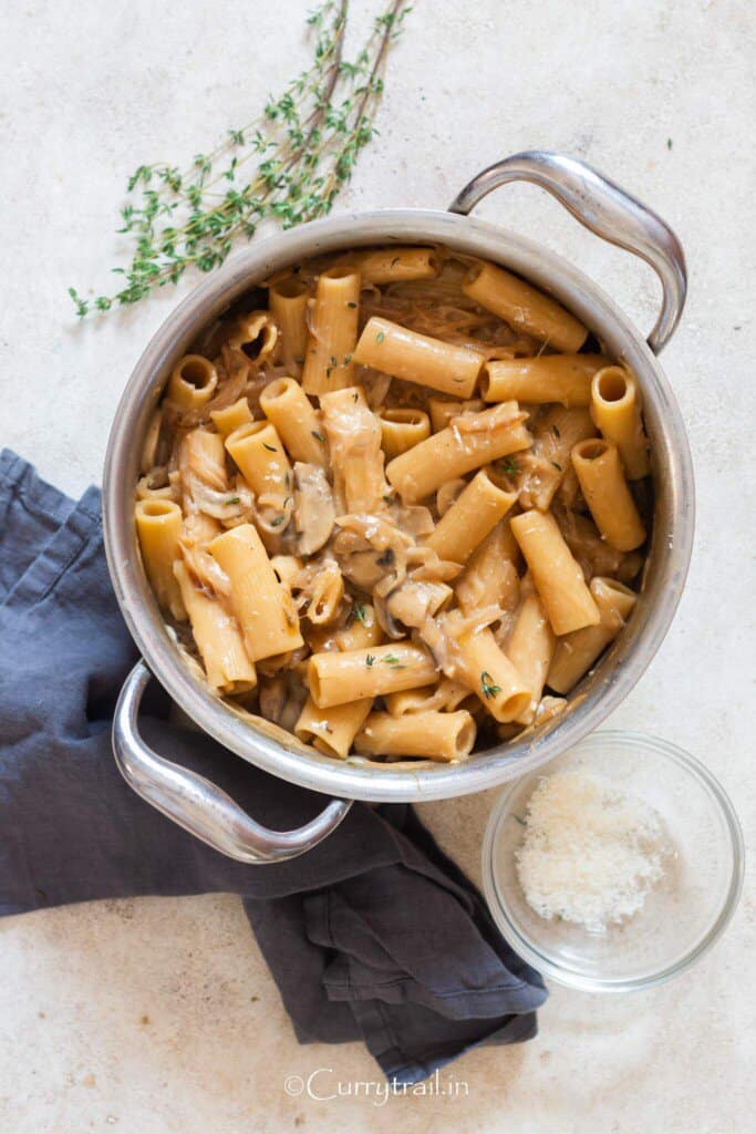 one pot French onion pasta