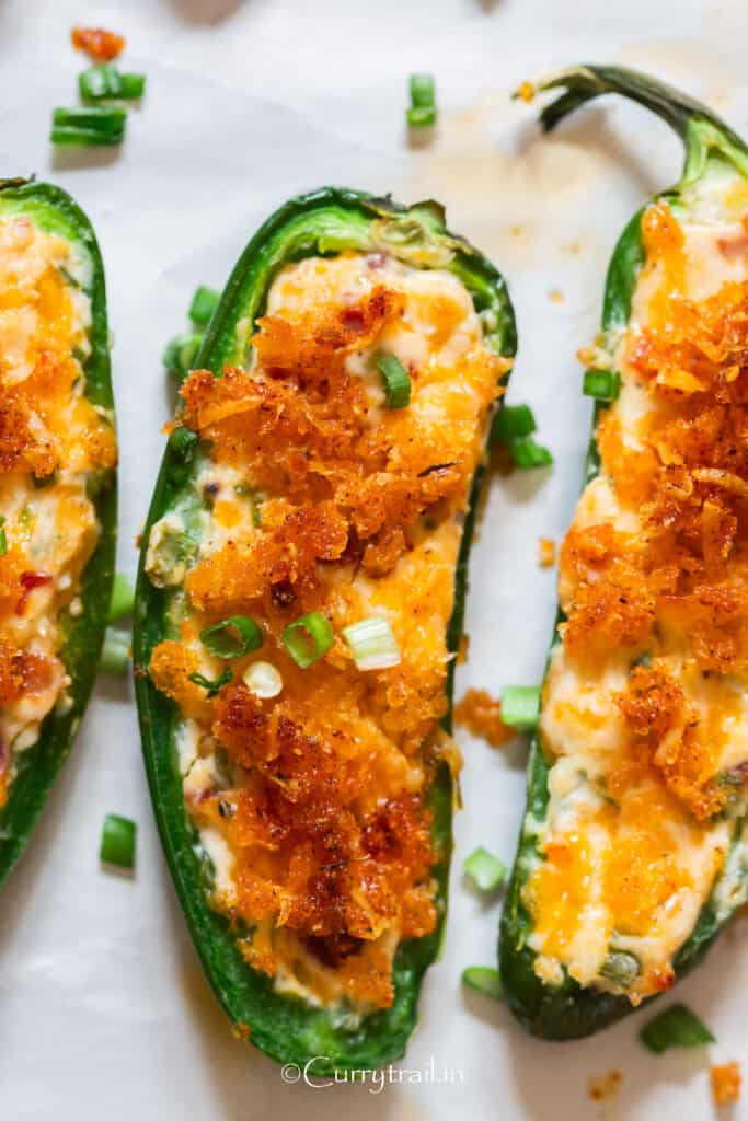close up view of jalapeno poppers