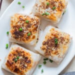 rice wrappers dumplings with vegetable filling
