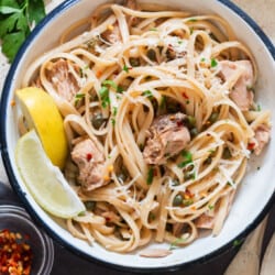 tuna pasta in a bowl