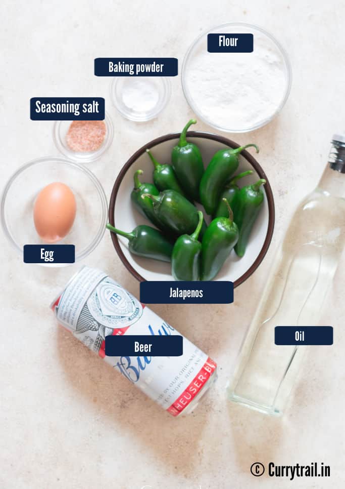 all ingredients for fried jalapenos
