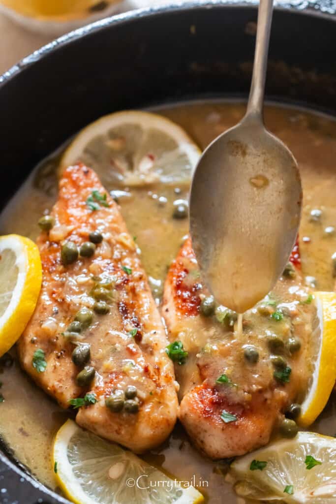 pan seared chicken in lemon butter capers sauce