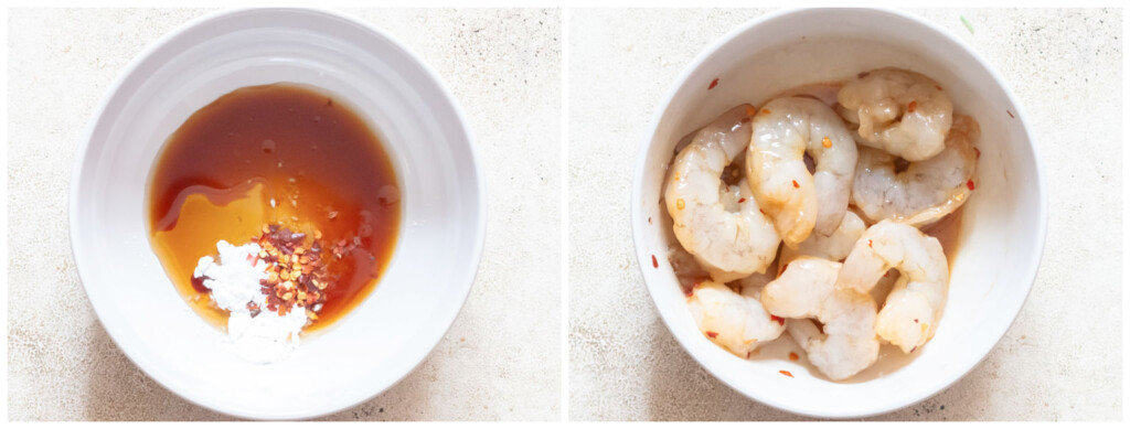 marinating shrimp