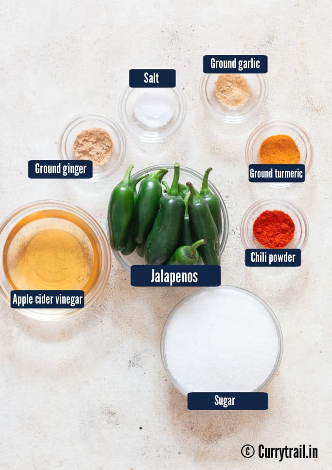 all ingredients for candy cowboy jalapenos