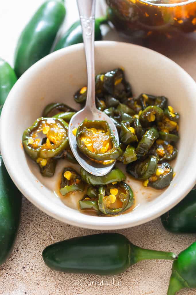 jalapenos candy in bowl