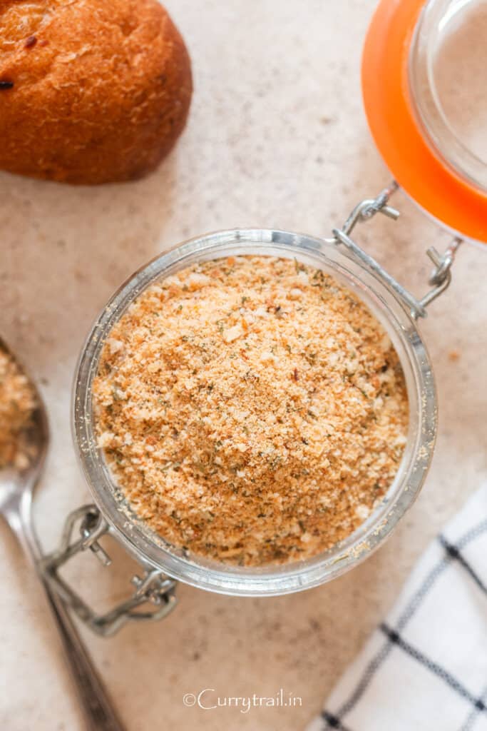 homemade crumbs with day old bread
