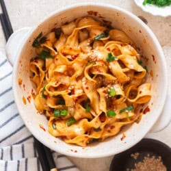 spicy garlic chili oil noodles.