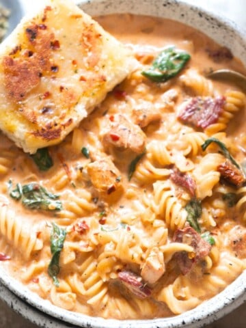 marry me style chicken soup in a bowl.