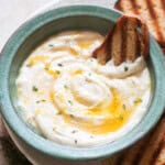 ricotta cheese whipped and served with hot honey.