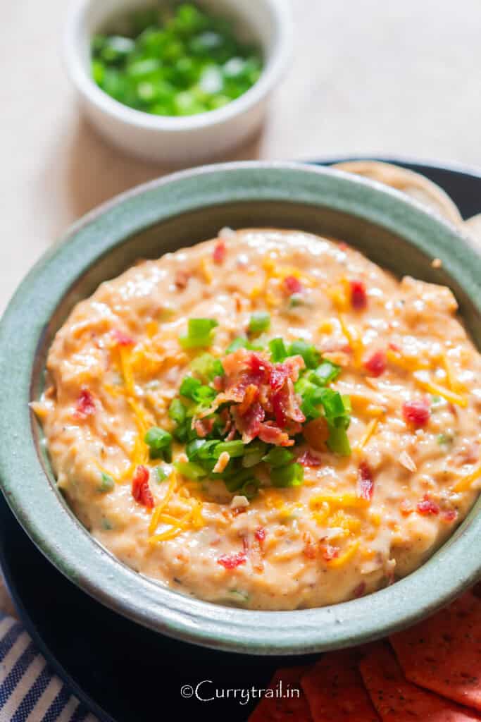 dip for starters with crackers to dip in.